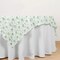 70" Dusty Sage Floral Polyester Square Tablecloths Party Wedding Linens